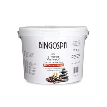 BINGOSPA Sól z Morza Martwego z cynamonem i kofeiną   12,5kg